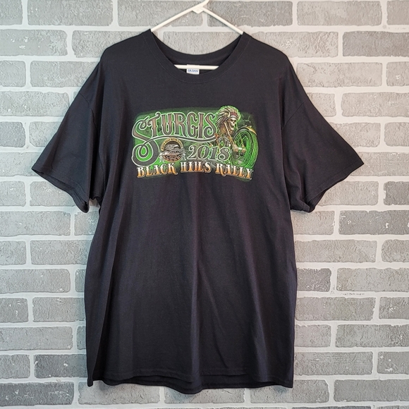 Sturgis Black Hills Motor Classic Bike Rally 2018 Possessed Motorcycle Men's Tee - Picture 2 of 16